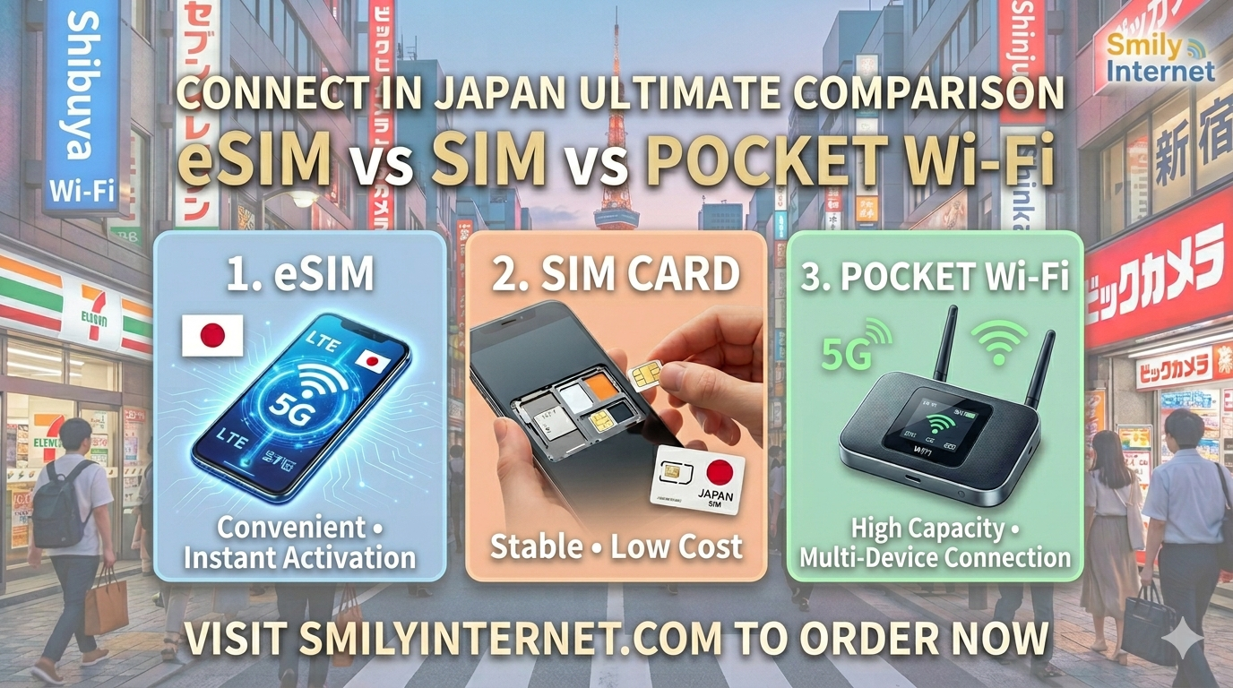How to Get Internet in Japan: eSIM vs SIM vs Pocket WiFi