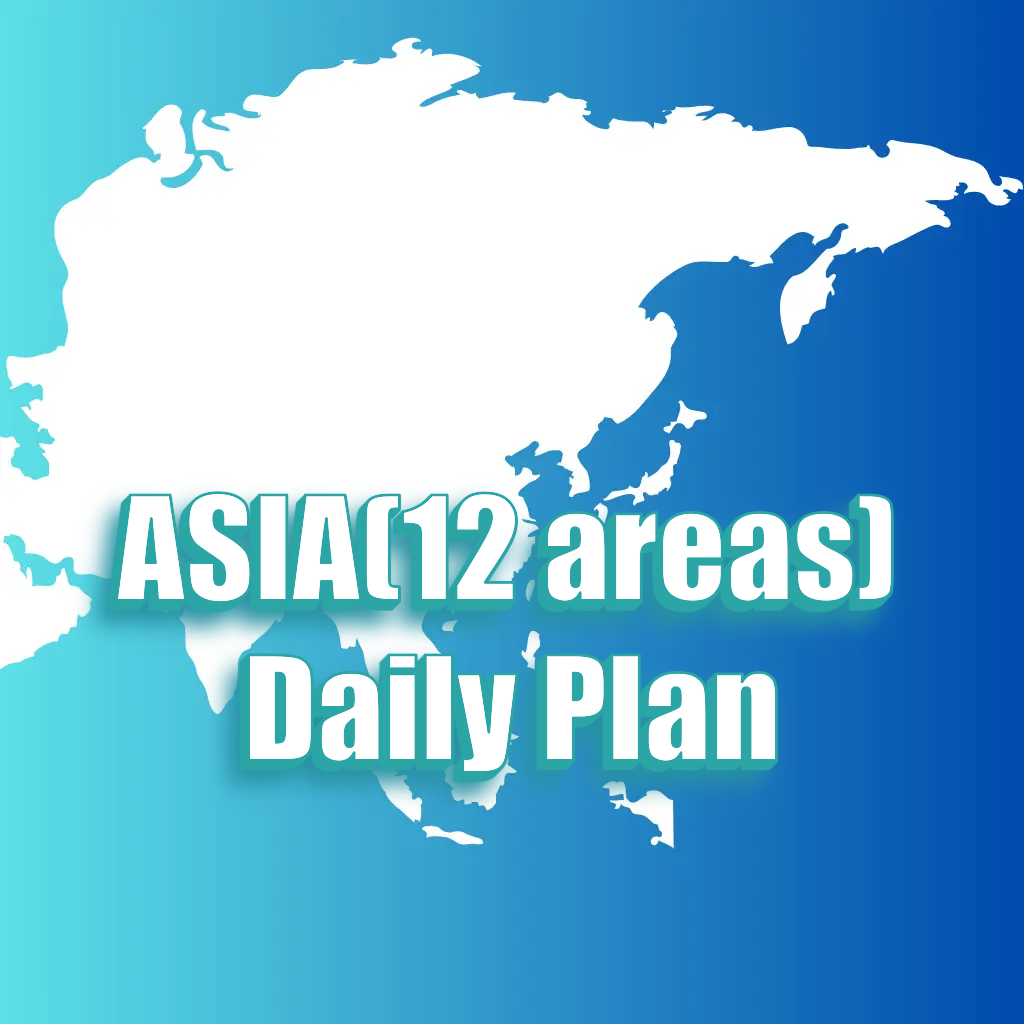 Asia (12 areas) Daily Plan